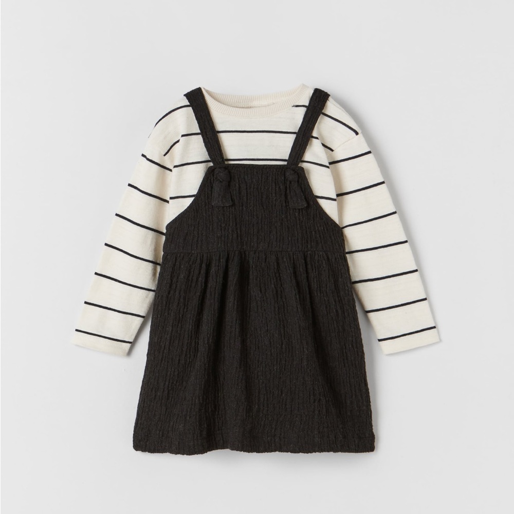 Zara Jumper Pinafore Dress
